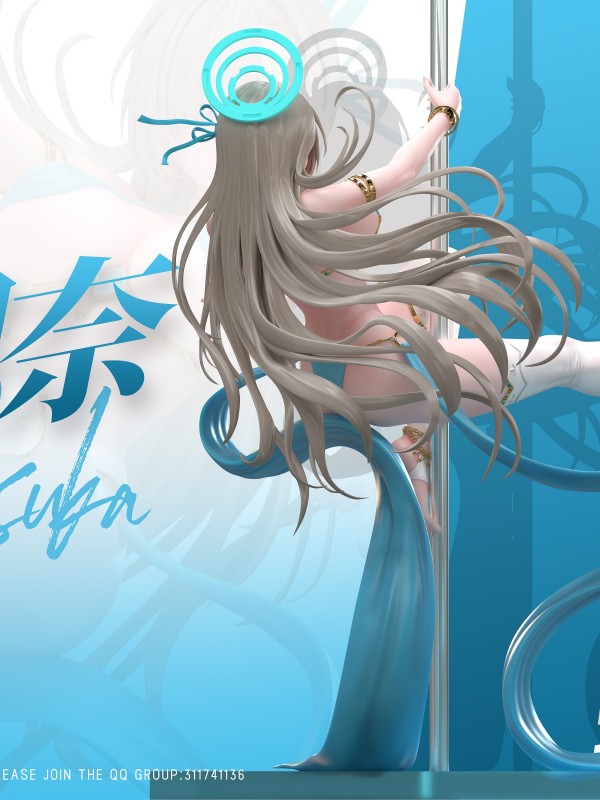 Flawless Studio Blue Archive Exotic Pole Dancer Ichinose Asuna Hot Sexy Statue